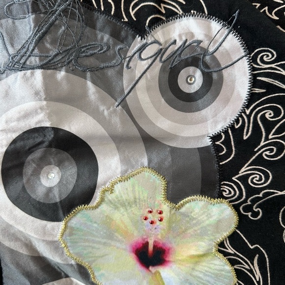 Desigual Addie Printed Embroidered Tunic Top - Picture 13 of 15